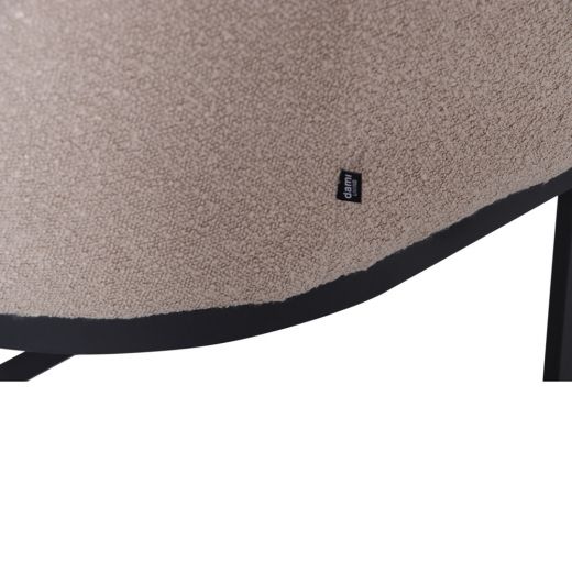 Dining room chair Swinger Bouclé and Velvet Ted - Beige
