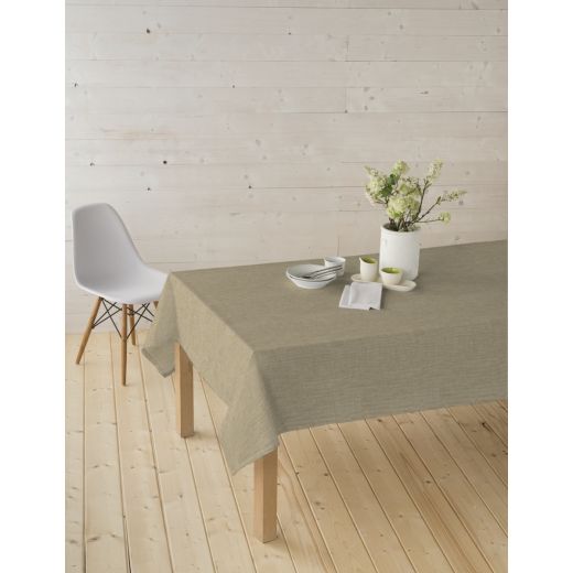 Victoria Tafelkleed Gecoat Linnen Beige 140cmx20mtr