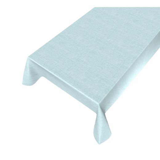 Victoria Tafelkleed Gecoat Linnen Blauw 140cmx20mtr