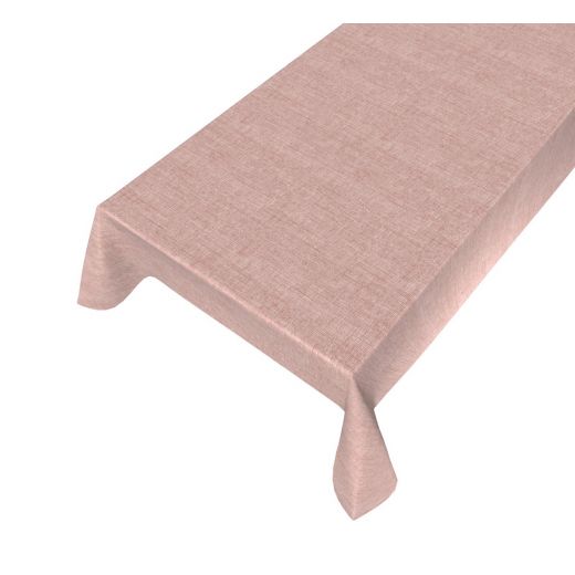 Victoria Tafelkleed Gecoat Linnen Oudroze 140cmx20mtr