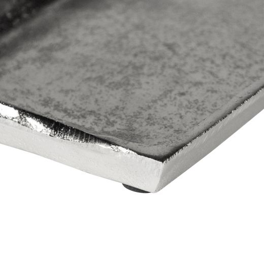 serving tray silver look 21x11cm