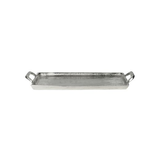 serving tray silver look 25x17cm