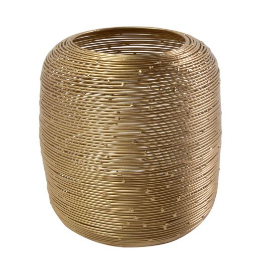 Lantern Iron ayla gold h16 d16cm