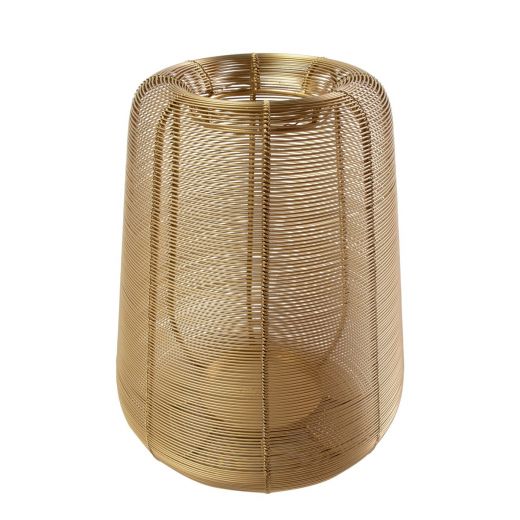 Lantern Iron dara gold h30 d24cm