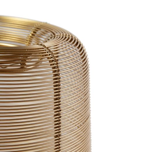 Lantern Iron dara gold h30 d24cm
