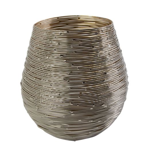Lantern Iron elara gold h15 d15cm