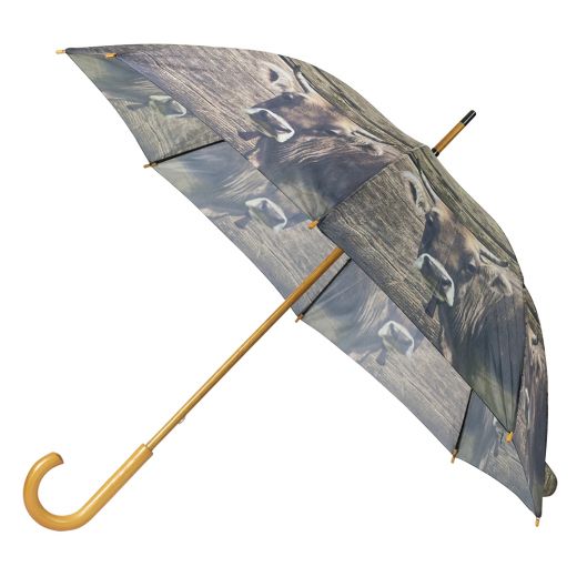 umbrella wood swiss cow 105cm