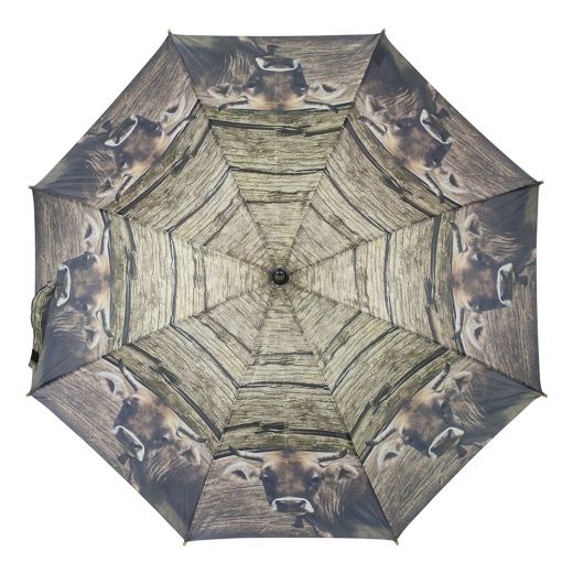 parapluie bois suisse vache 105cm