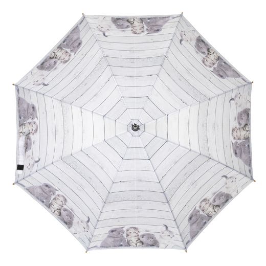 parapluie bois d'échafaudage chatons 105cm