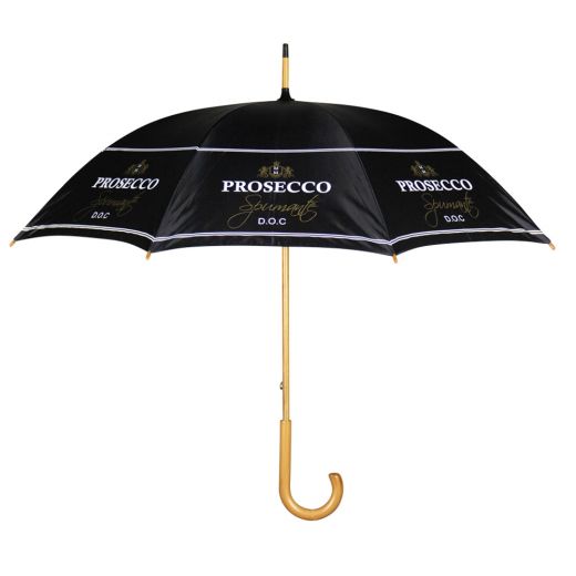 umbrella wine prosecco black 105cm