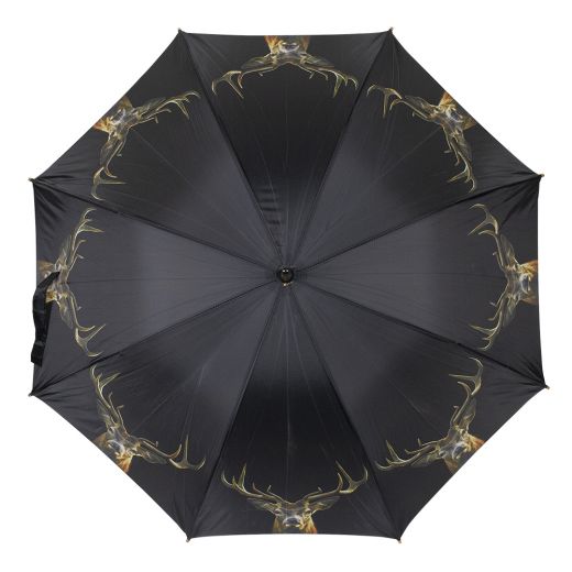 regenschirm schwarz rothirsch 105cm