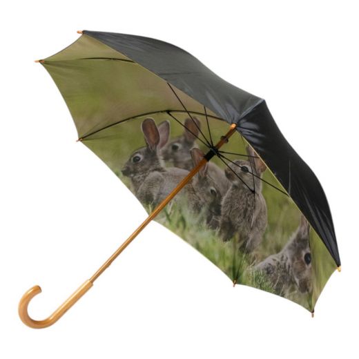 Parapluie Famille de lapins impression intérieure 105cm