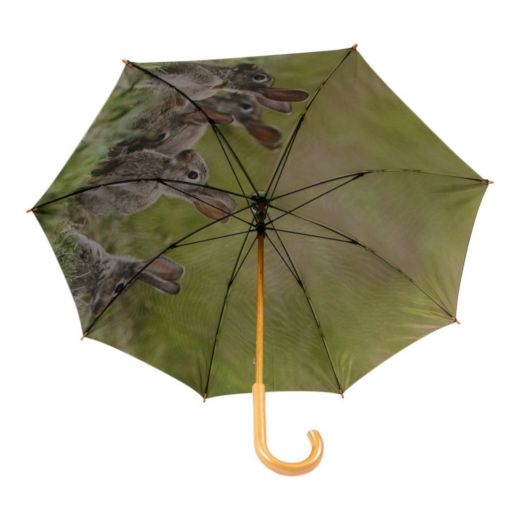 Parapluie Famille de lapins impression intérieure 105cm
