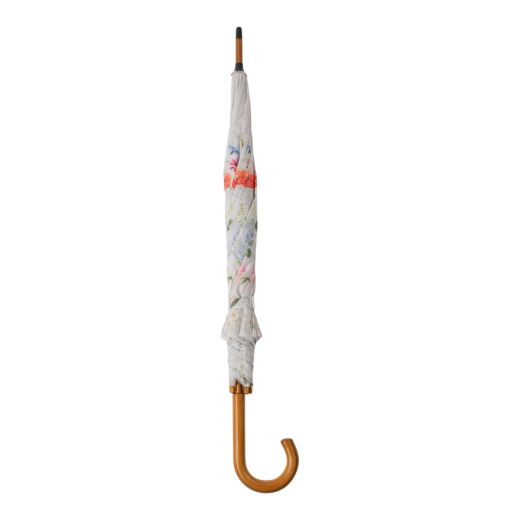 Paraplu bloemenweide off white 105 cm