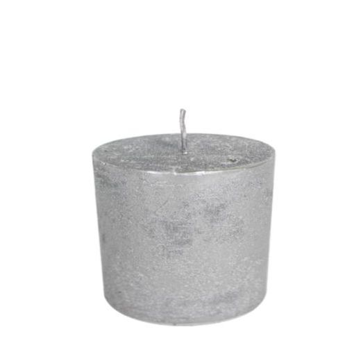 candle silver 10x10cm*