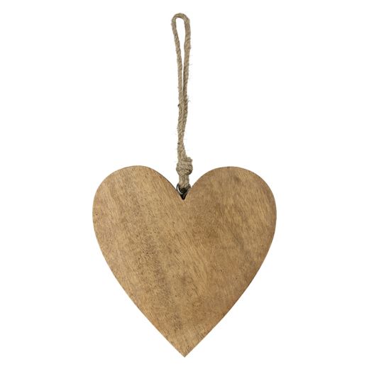 heart hanger mango rope 10cm
