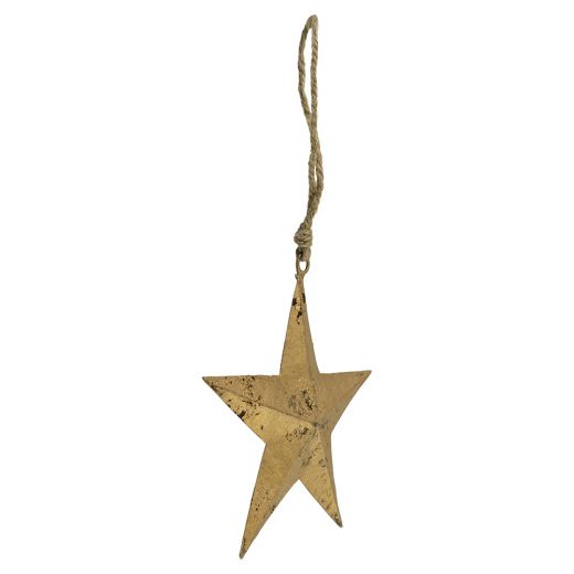 étoile pendentif or corde 15cm*