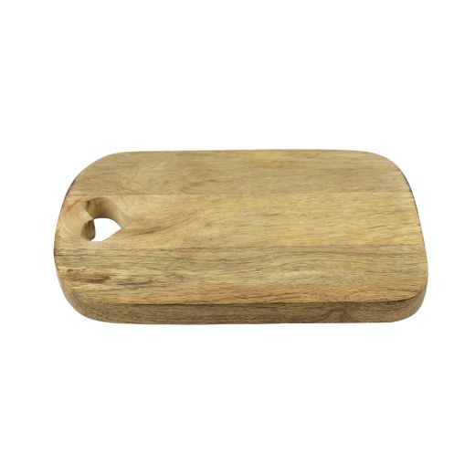 chopping board heart mango wood 30cm