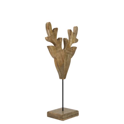 bois de manguier cerf debout h60 d15x26cm