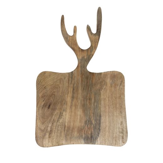 bowl/cutting board mango wood antlers 45cm