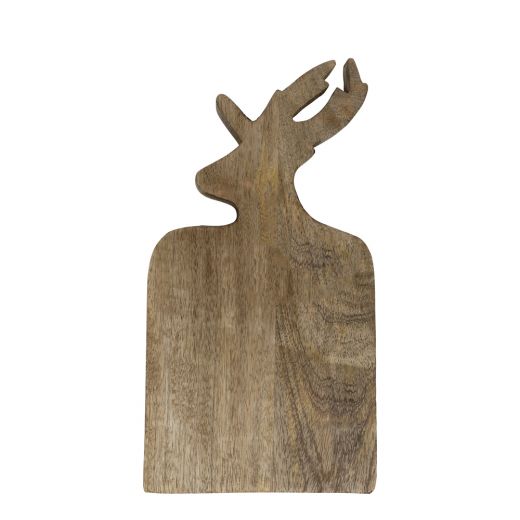 bowl/cutting board mango wood deer 35cm