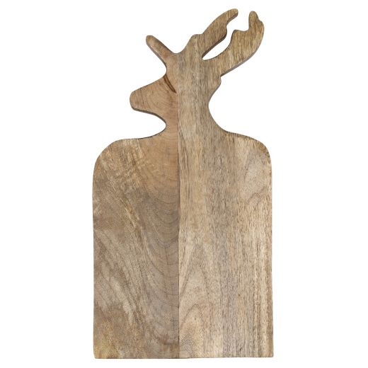 bowl/cutting board mango wood deer 41cm