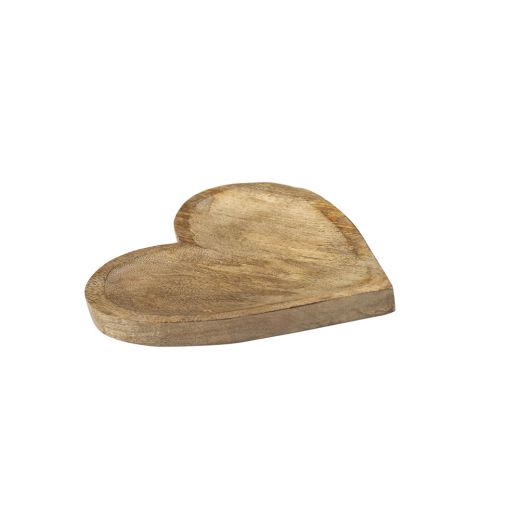 schaal hart mango hout 20cm