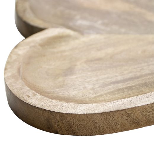 schaal hart mango hout 30cm