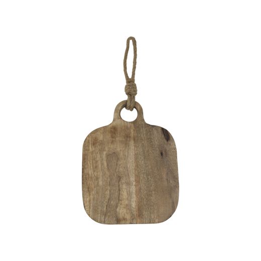 chopping board mango wood square 25cm