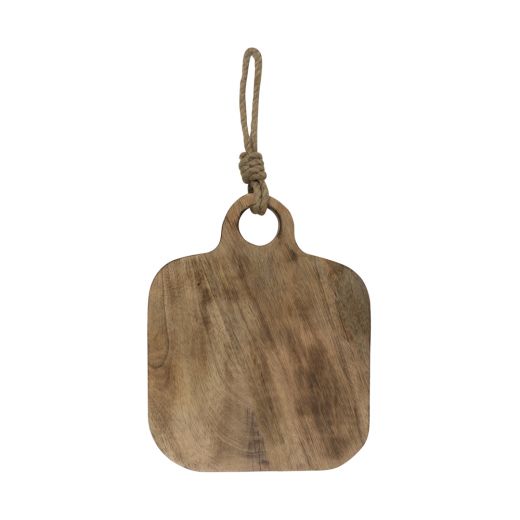 chopping board mango wood square 30cm