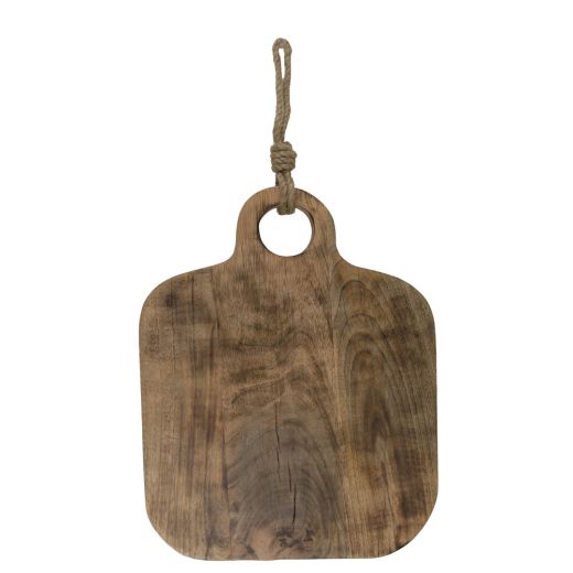 chopping board mango wood square 40cm