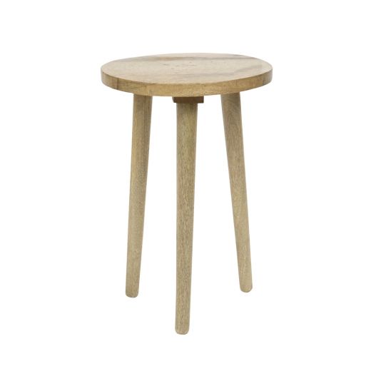 table en bois de manguier dia 30cm