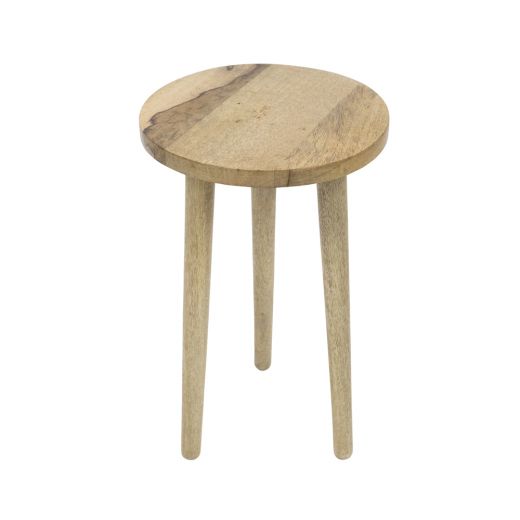 table en bois de manguier dia 30cm