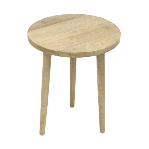 table en bois de manguier dia 40cm