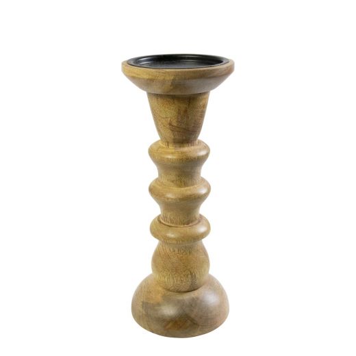 Candle Holder mango wood rings 25cm