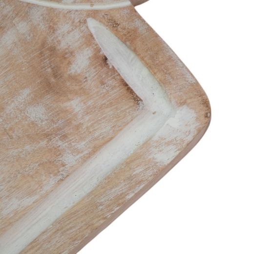 Chopping Board mango wood heart 64x27cm
