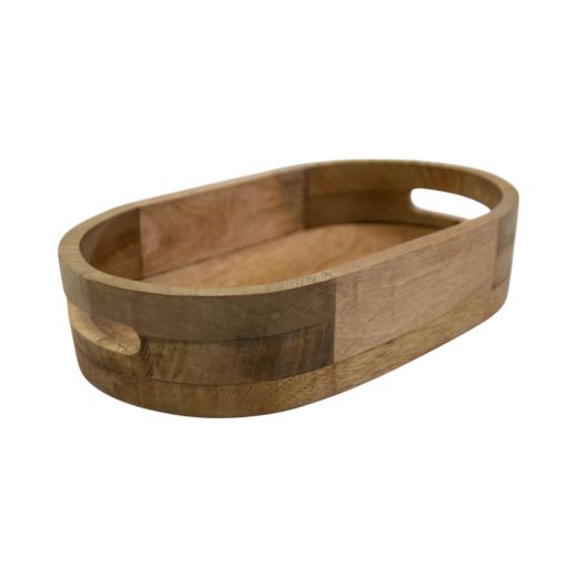 Serveerschaal oval mango hout 25x12x6cm