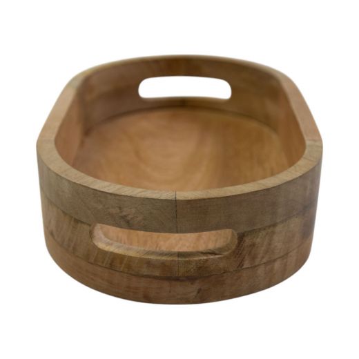 Serveerschaal oval mango hout 25x12x6cm