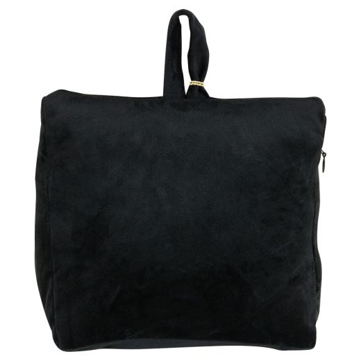 deurstopper fluweel zwart 18cm