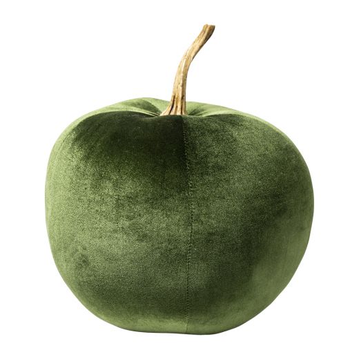 decoratie fluweel appel groen 36cm