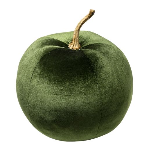 velvet decoration apple green 36cm