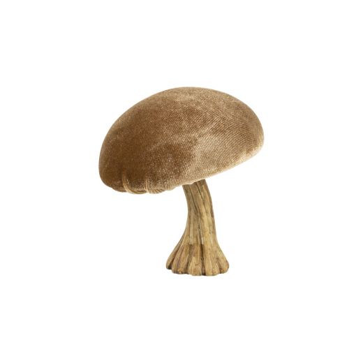 samt dekoration pilz beige 10cm