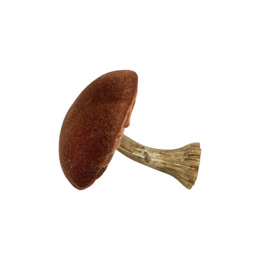 velvet decoration mushroom rust 10cm