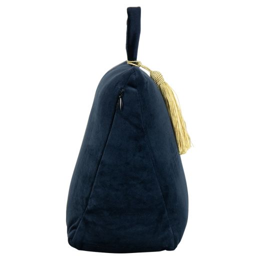 butoir de porte velours navy 18cm