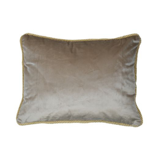 velvet cushion gold champagne 35x45cm