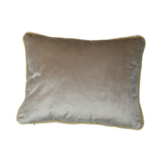 velours coussin d'or champagne 35x45cm