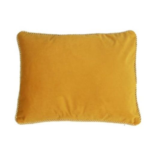 demi coussin velours d'or miel 35x45cm