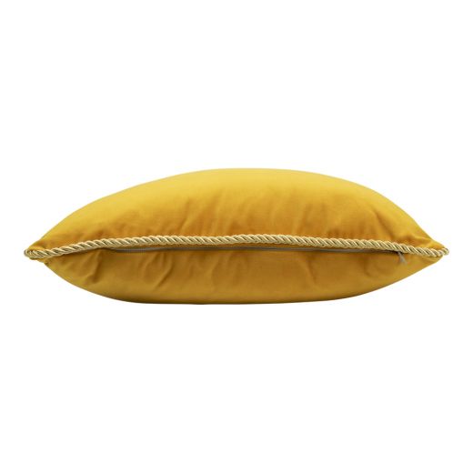 demi coussin velours d'or miel 35x45cm