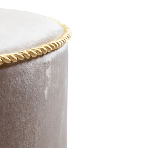hocker samt gold champagne 38x38x45cm