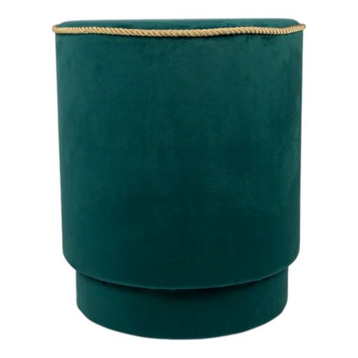 hocker samt gold petrol 38x38x45cm